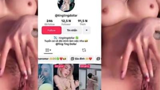 Clip Sex Tiktoker Tingtingdollar Live Show Hàng Vú Khủng Móc Bướm Trong Nền Nhạc Remix