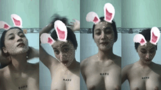 Em xinh dùng filter thỏ P2